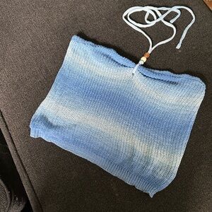 SHEIN Light Blue Knit Top